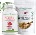 Beauty Bundle – Cápsulas de Aguaje + Red Maca Powder □ Superalimentos orgânicos para cabelo, pele e bem-estar