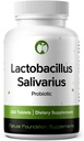 Lactobacillus Salivarius Probiotic Supplement 240 Tablets 3 Billion CFU Probiotics for Men & Women Support 치과, 소화 및 구트 건강 (240, Lactobacillus Salivarius)