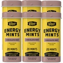 Viter Energy Caffeinated Mints 40mg Caffeine, B Vitamins, Sugar Free. (Chocolate Mint, 20pcs, 6 Pack)