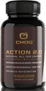 CHOQ Action 2.0 Energy & Circulation Support - Rhodiola Rosea, Beetroot & B12 Supplement - Erkekler ve Kadınlar için Nitrik Çimento Uyarısı - 90 Capsules