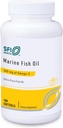 Želatina Labs SFI Health Marine Fish Oil - Ultra Pure 300 Milligrams EPA & 200 Milligrams DHA Omega 3 Unfavored Fish Taste, Cholesterol-Free & Gluten- Free (100 Softgels)