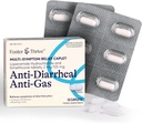 Foster & Thrive Loperamide Hydrochloride and Simethicone Anti-Diarrheal Anti-Gas Multi-Symptom Relief, 48 Caplets, Treatment of Diarrhea, Gas, Bloating, Cramps & Pressure, 12 Caplets (Pack of 4)