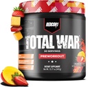 REDCON1 Загальне War Pre Workout, Strawberry Mango - L Citrulline, Malic Acid, екстракт зеленого чаю для насоса, що підвищує тренування для жінок і чоловіків - 3.2g Beta Alanine для зменшення виснаження, 30 сервірування