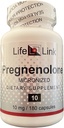 LifeLink Pregnenolona 10mg x 180 Cápsulas Suporte ao Sistema Immune, Anti-envelhecimento, Memória, Cognição