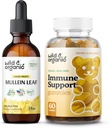 Wild " Organic Mullein drops 2 oz ' Immune Support Gummies