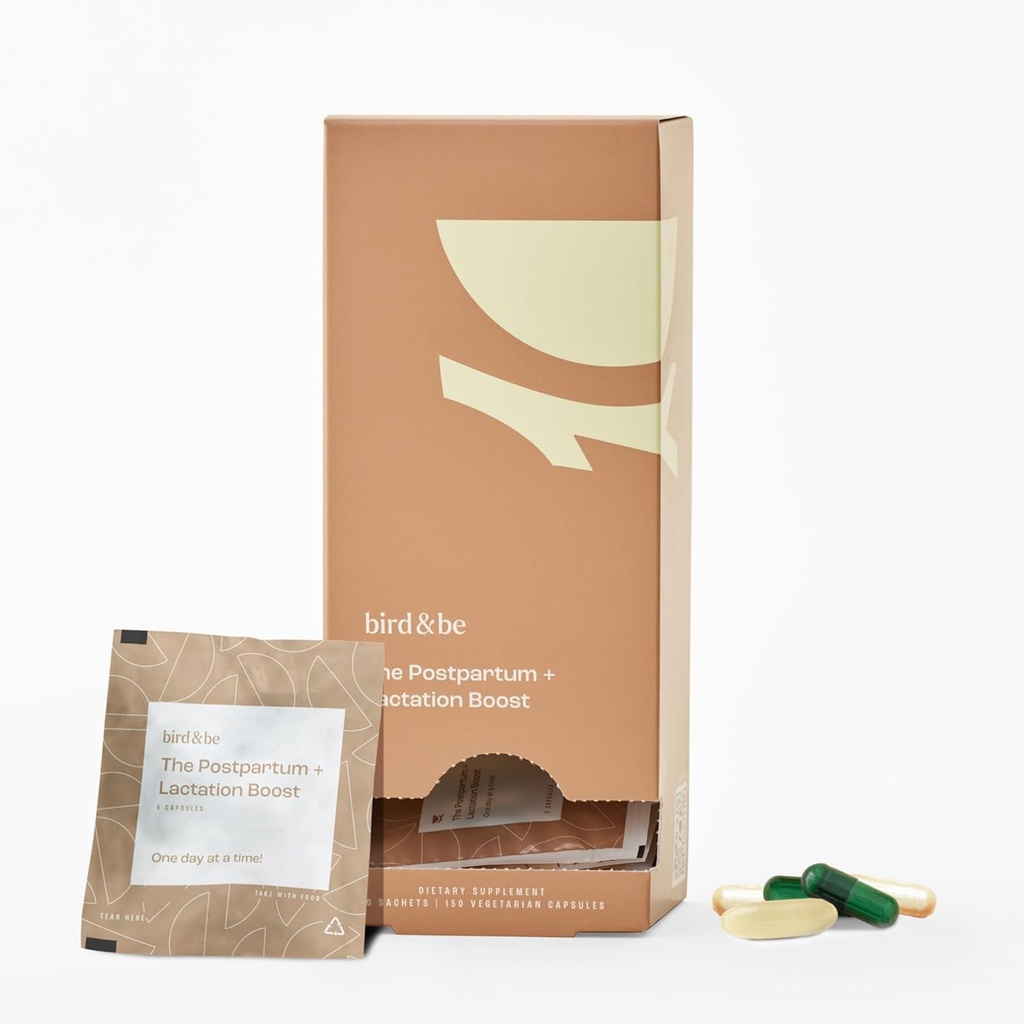 Postpartumul cu alăptare Boost - Vitamine pentru a sprijini hormoni, recuperare și alimentare cu lapte pentru piept / Breastfeeding - include DHA (Omega-3), fier, colină, B12-30-zi de aprovizionare