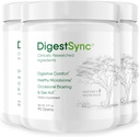 DigestSync Digestion täydennysosa Gut Health - Natural Powder for Dgestive Support, turvotusta helpotus naisille ja miehet, 100% Natural Green Powder - 3 kuukauden tarjonta