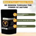 Phoenix omladenie Formula - Stratené Empire Herbs Energy Zmes 4 Top prírodné zdravie byliny Pine Pollen, He Shou Wu, Ant, a Shilajit (100g prášok)