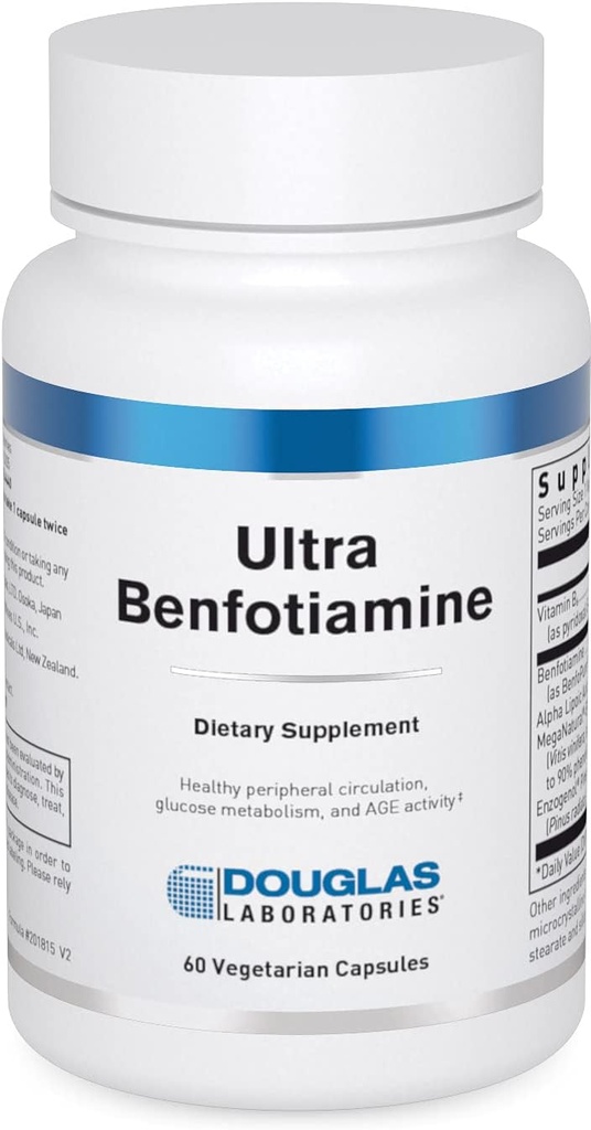 Douglas Laboratories Ultra Benfotiamine | Поддерживает циркуляцию, нервную систему и метаболизм | 60 капсул