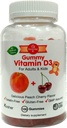 BioTree Labs Vitamin D Gummy Bears - Packung von 100, für Erwachsene & Kinder | Peach & Cherry Flavored Chewable Vitamin D3 | Groß für gesunde Knochen, Zähne, Immunsystem, Gehirn und Nervensystem