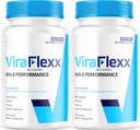 (2 Pack) ViraFlexx Pro קפסולות לגברים, Original ViraFlexx Pro גלולות תמיכה גברית All Natural Support Total Health, ViraFlex Premium Advanced Formula, Vira Flexx Reviews, 120 קפסולות עבור 2 חודשים