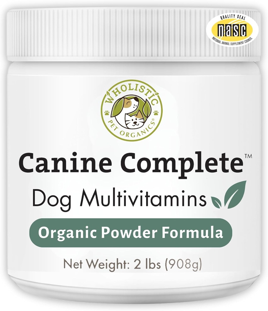 Kimlistic Pet Organics Canine Complete - Dog Multivitamin Toz - 2 Lb - Evdə Qiymət üçün Daily Dog Vitaminlər və Ekspertlər - Immune Sistemi, Skin, Coat və Genel Sağlamlıq - Kiçik və böyük Breed