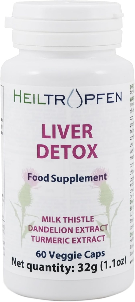 Hiltropfen Vird Detox Ediarian cap | 60 Capsoules | Diecary Supplement