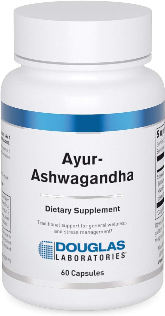 Douglas Laboratories Ayur-Ashwaganda (Indian Ginseng) | Ayurvedic Herb to Support Energy Production, Mental and Physical Health | 60 capsule
