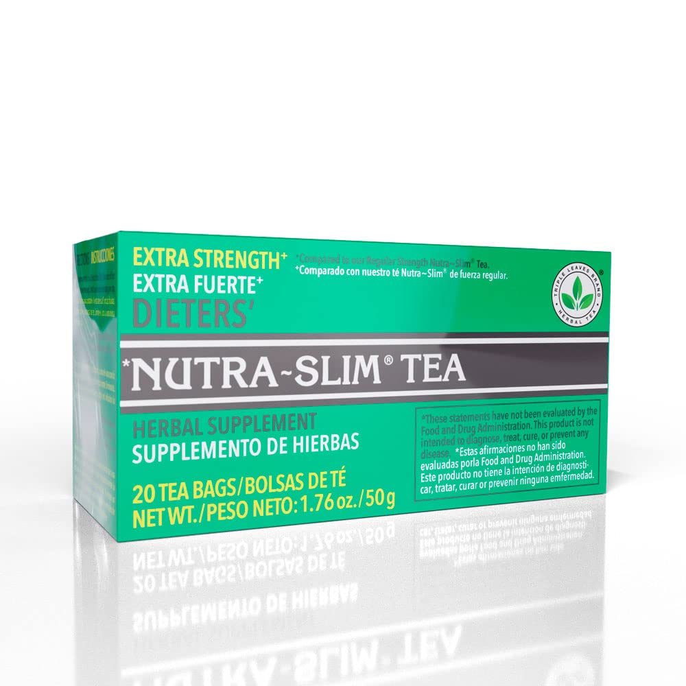 Triple leaves Brand Nutra-Slim Tea (20 Tea Bags), Extra Strength Dieters’ Tea