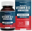 BioActive Vitamin B12 - 5000 mcg, Enthält 3 BioActive Formen B12 Plus Methylfolate Cofactor - Methyl B12, Adenosyl B12 Hydroxy & B12 | Unterstützt Energie, Metabolismus & Mood | Vegan, Non-GMO (60 Servietten)