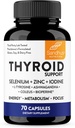 Sandhu's Thyroid Support Complex with Selenium, Zinc, Iodine, L Tyrosine, Ashwagandha | Pure Health Supplement for Women & Men |70 Count, 35 Days Supply