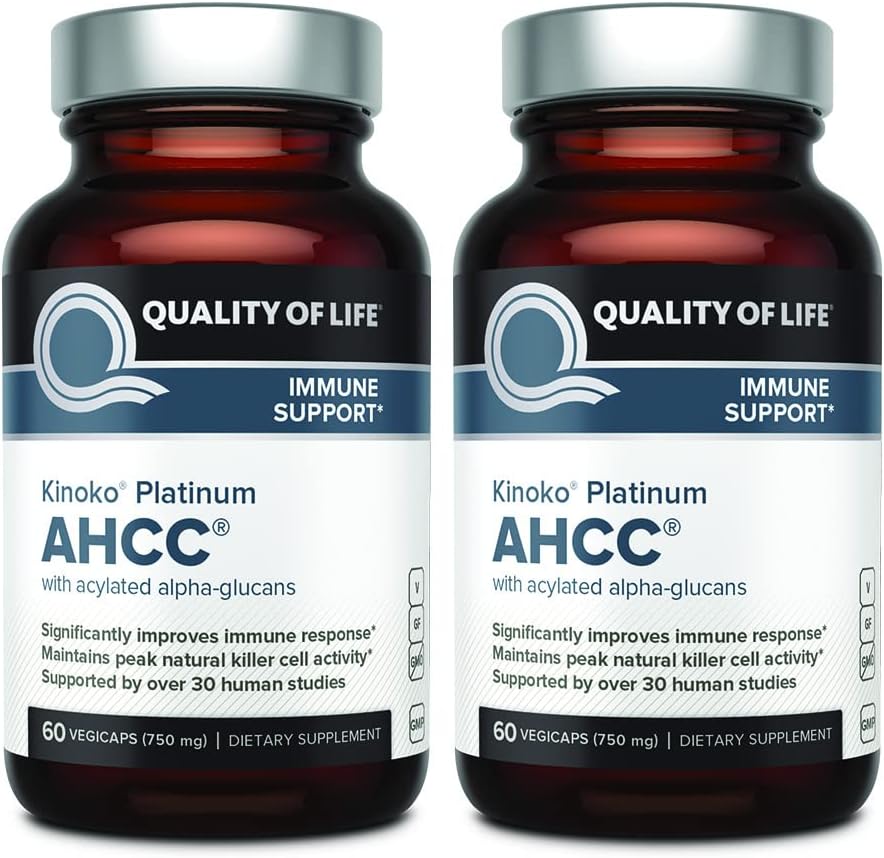 Quality of Life AHCC Kinoko Platinum 750 mg  год.