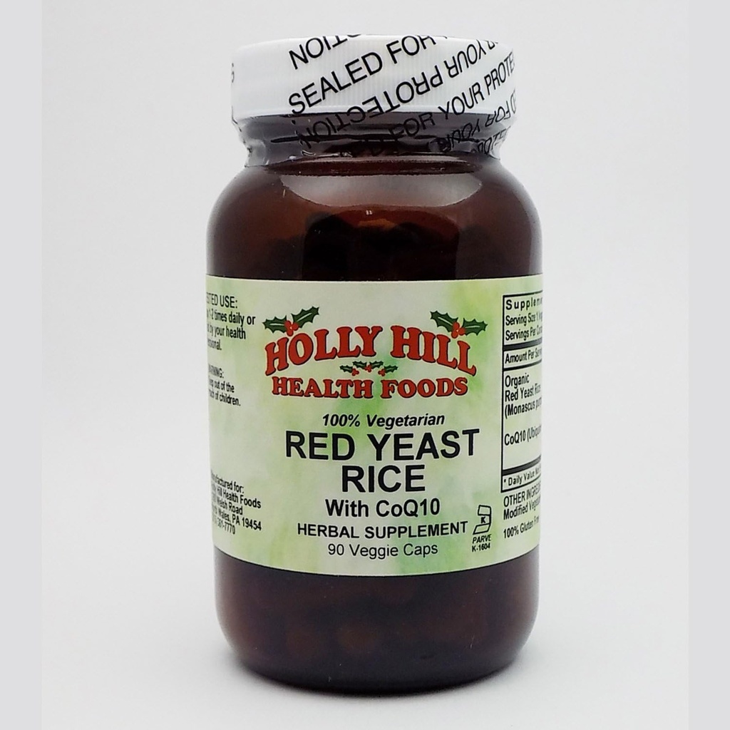 Holly Hill Health Foods, Red Yeast Rice, 90 Vegetariánskych kapsúl