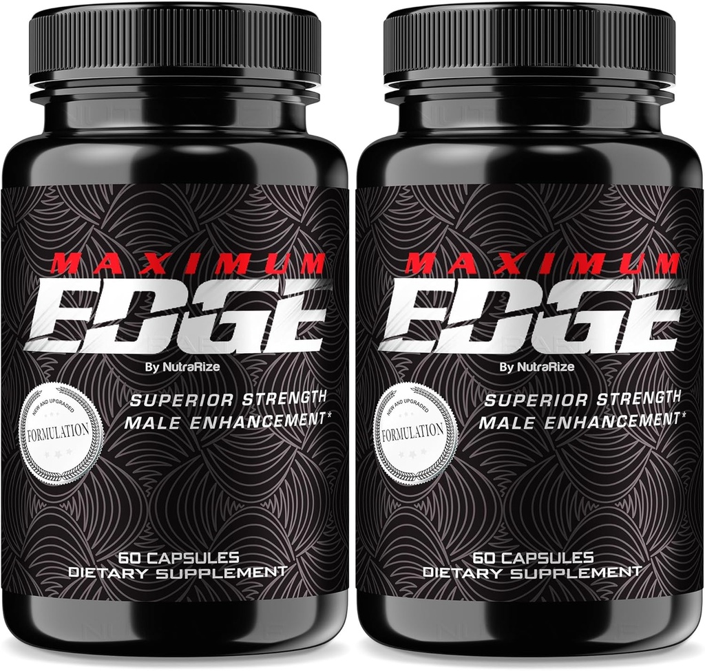 (2 Pack) Maximal Edge Male Pills - Maximal Edge Capsules for Men, Complete Daily Formula for Overall Wellness and Peak Performance, MaximumEdge Advanced Dietary Supplement, Reviews (120 Capsules)