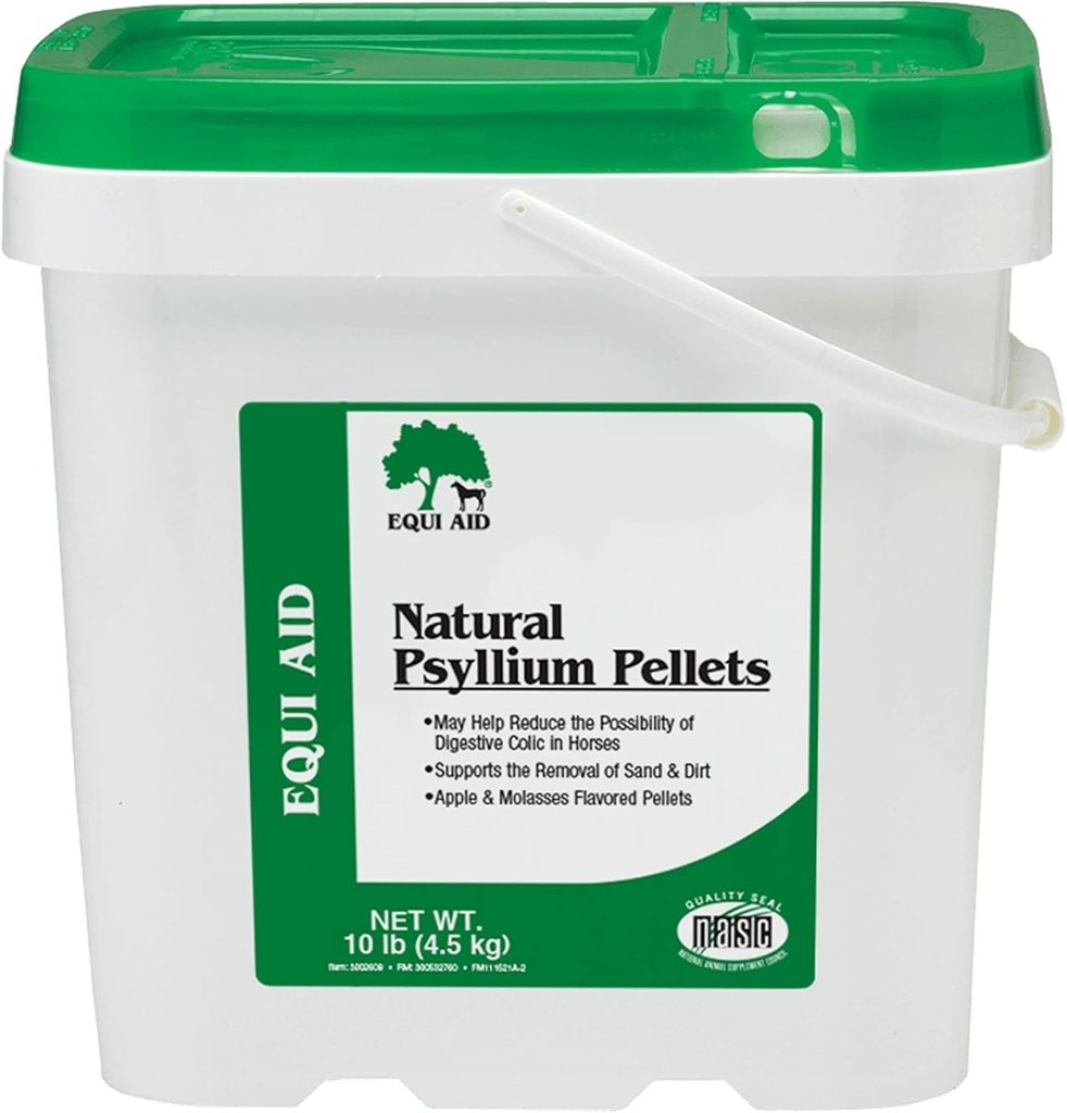 Farnam Equi Aid Natural Horse Psyllium Pellets täiendus, toetab Liiva ja mustuse eemaldamist Ventral Colonist, 10 naela, 32 Scoops