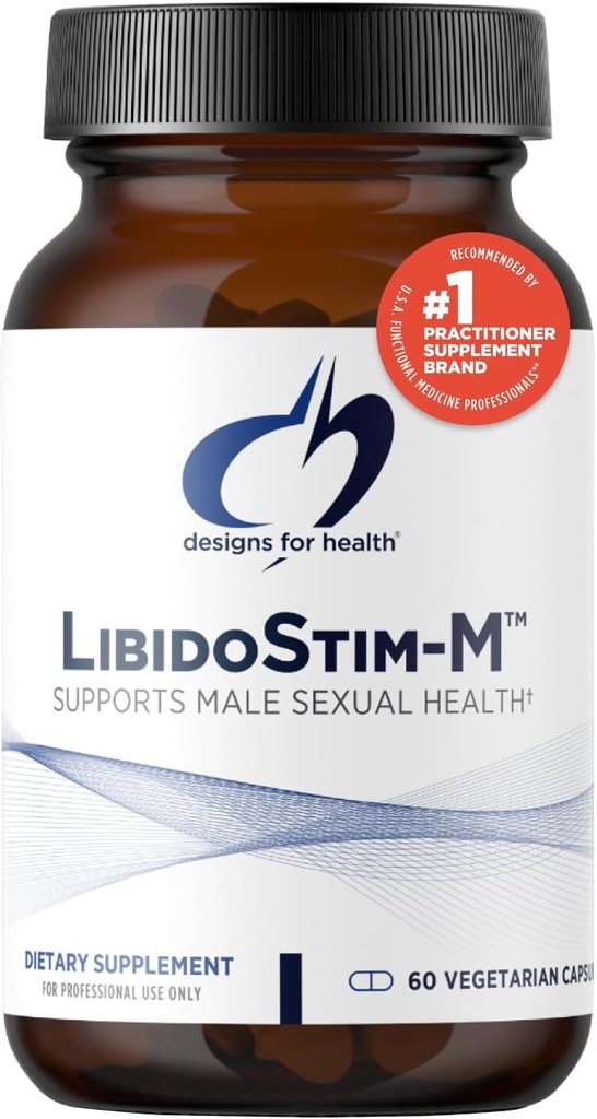 Design pro zdraví LibidoStim- M - Formule pro muže s Tribulus, DIM + Horny Kozí Tráva - Non- GMO + gluten zdarma Bylinný dodatek k pomoci udržet normální testosteron (60 Kapsle)