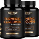 Turmeric Curcumin med BioPerine Black Pepper og 95% Curcuminoids - høy absorpsjon Turmeric kosttilskudd 1300 mg for Hearth Helse - Ikke-GMO, Glutenfri - 240 kapsler