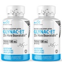 GlyNAC-ET NAC Supplement N-Acetyl Cysteine Ethyl Ester (Pack of 2) - 20x More Bioavailable Than GlyNAC - Glycine & N-acetylcysteine Ethyl Ester Anti Aging Supplement, Boost Glutathione (120 Capsules)
