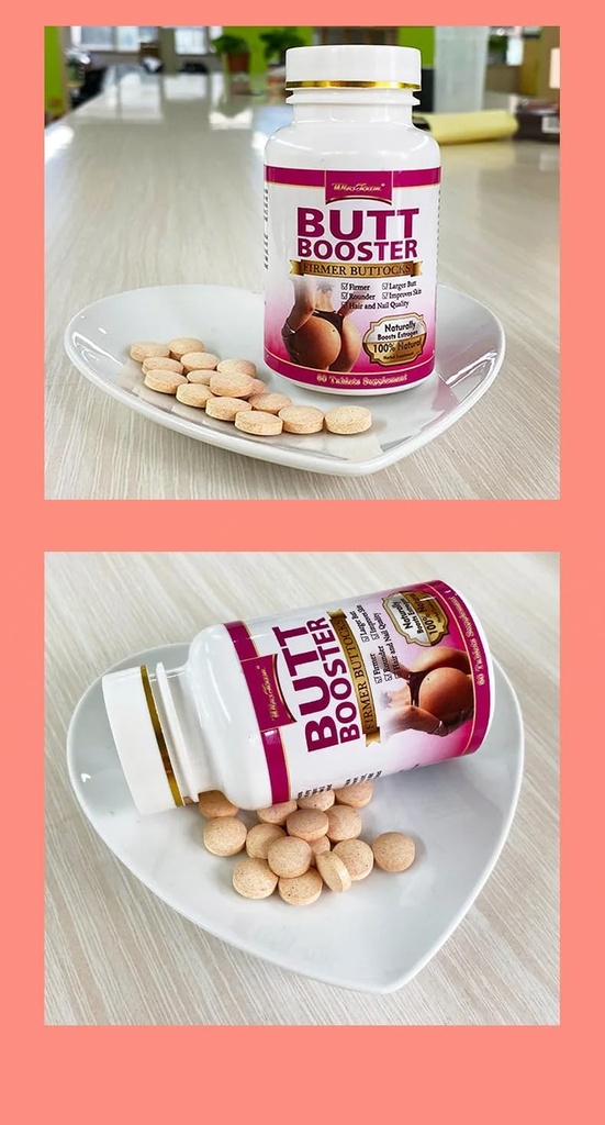 Butt Enhancement Pills - Hip Lifting Tablets Natural Herbal Supplements Big Ass Buttocks Lift Firming Massage Buttocks Butt Booster 60 Tablets