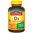 Nature Made Vitamin D3 2000 IU (50 mcg), Vitamin D Supplement for Bone, Teeth, Muscle and Immune Health Support, 400 Tablets, 400 Day Supply