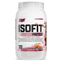 Nutrex Research IsoFit Whey Protein Powder Instantized 100% Whey Protein Isolate (30 Servings (Pack of 1), Strawberries & Cream)