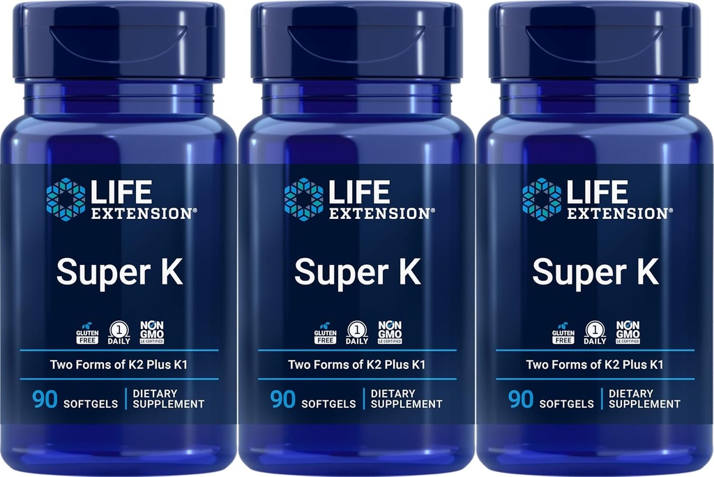 수명 연장 슈퍼 K, 90 softgels (포장 3)