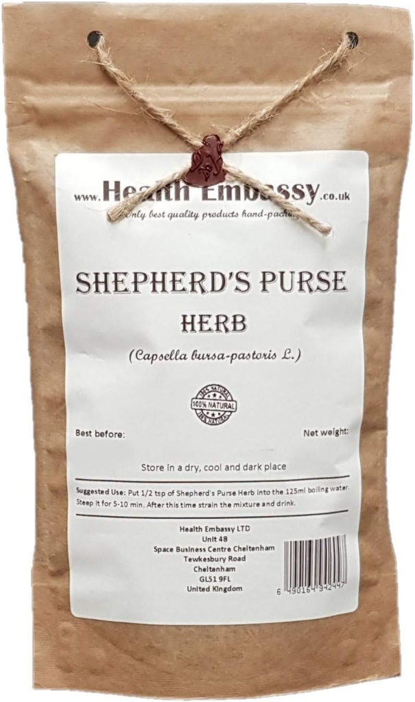 Посольство здоров'я вівчарки Purse Herb Capsella bursa-pastoris Herbal Чай (50г)