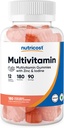 Nutricost Multivitamin Gummies, 180 Gummies (Mixed Berry Flavored) - 90 Serv, клейковина безкоштовно, Non-GMO і вегетаріанський друг