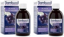 Sambucol Black Elderberry Syrup - Sambucus Elderberry Syrup, Black Elderberry Liquid, Imunska podpora, Visoki antioksidanti, Gluten Free - Original Formula, 7.8 Fl Oz (Pack of 2)