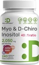 Myo- Inositol & D- Chiro Inositol Supplement for kvinder (40: 1)