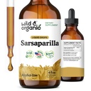 Wild & Organic Sarsaparilla Root Tincture - Overall Support - Sarsaparilla Extract Supplement - Vegan, Sugar & Alcohol-Free Liquid Drops - 4 fl oz