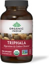 ORGANIC INDIA Triphala Capsules 有机 - 配有阿姆拉,比比希塔基,哈里塔基,文摘和殖民地支持,Immune系统支持,适配体,维冈,USDA认证有机体 - 180 Capsules
