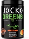Jocko דלק Daily Greens אבקת - Premium Organic Greens Superfood אבקת עבור Gut Health, Digest, Bloating, Immune Support with Spirulina, Chlorella, Enzyive Probiotics - 30 משרתים