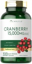 Carlyle Cranberry Capsules with Vitamin C | 300 Pills | Concentrated Extract Supplement | for Women and Men | Non-GMO & Gluten Free
