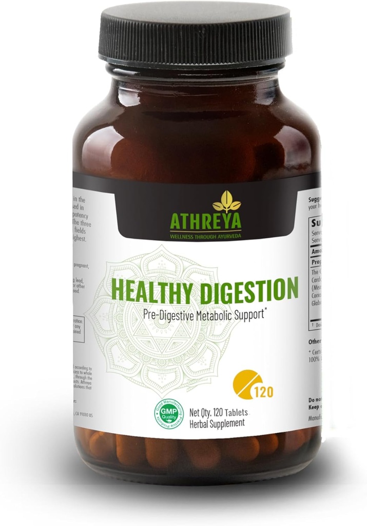 Atreya Herbs Diffic Healthy Tablet 126; 120 Tablet 124; Digetical Support Engkau 124; Pre- Digetical Metabolic Dukung 124; Intesterial Health 124; Antioksidant Boost 124; Vegan, Non-GMO 124; 30 Hari Supply