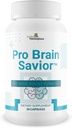 Pro Brain Savior - Nootropic Brain Supplement - Pro Mind Boost Formel för minne, fokus och klarhet - Studiepiller - Bacopa, Niacin, koffein + L-Theanin, GABA - Främja minnesretention och lärande