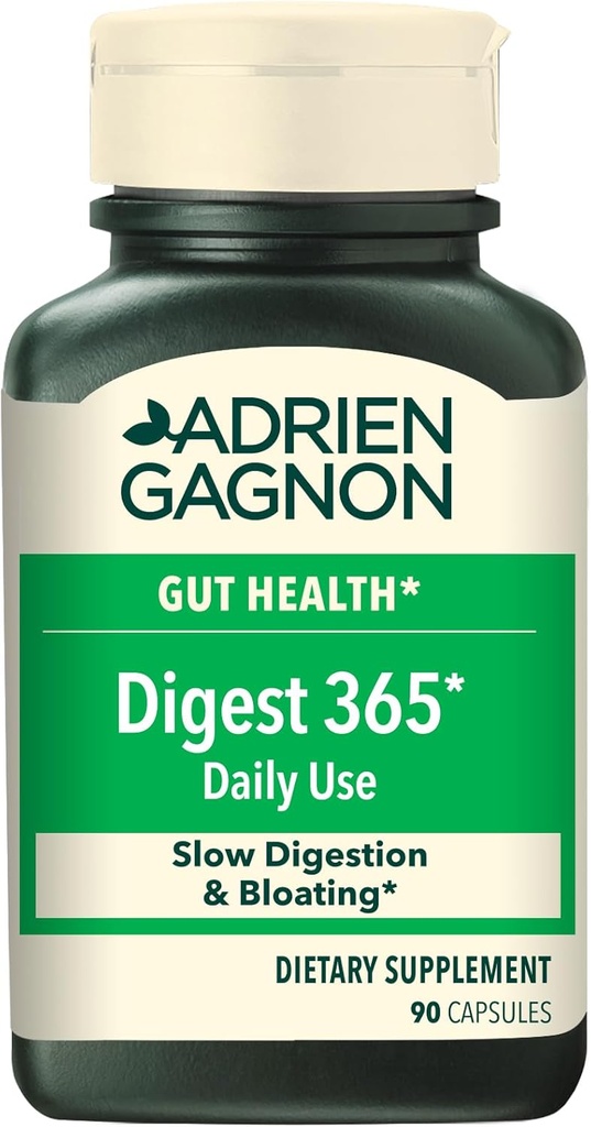 Adrien Gagnon - Digest 365 Natural Digestive Enzymes Complex, za digestion dopolnilo plin in napihnjenost, obnovitev Gut zdravje - 90 grof