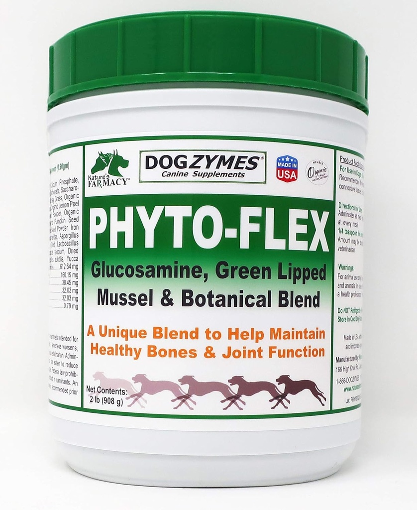Dogzymes Phyto Flex - Glukosamin, Chondroitin, MSM och Hyaluronsyra... (2 pund)