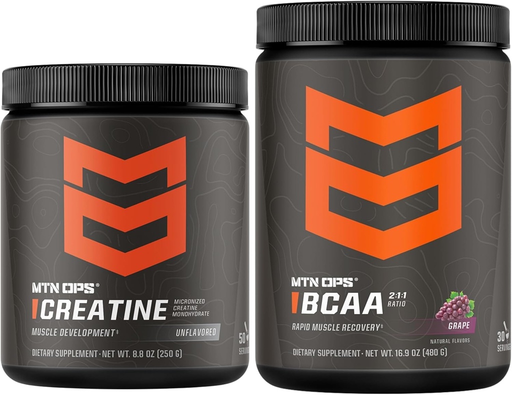 MTN OPS Creatina + BCAA Aminoacidi Grape Bundle