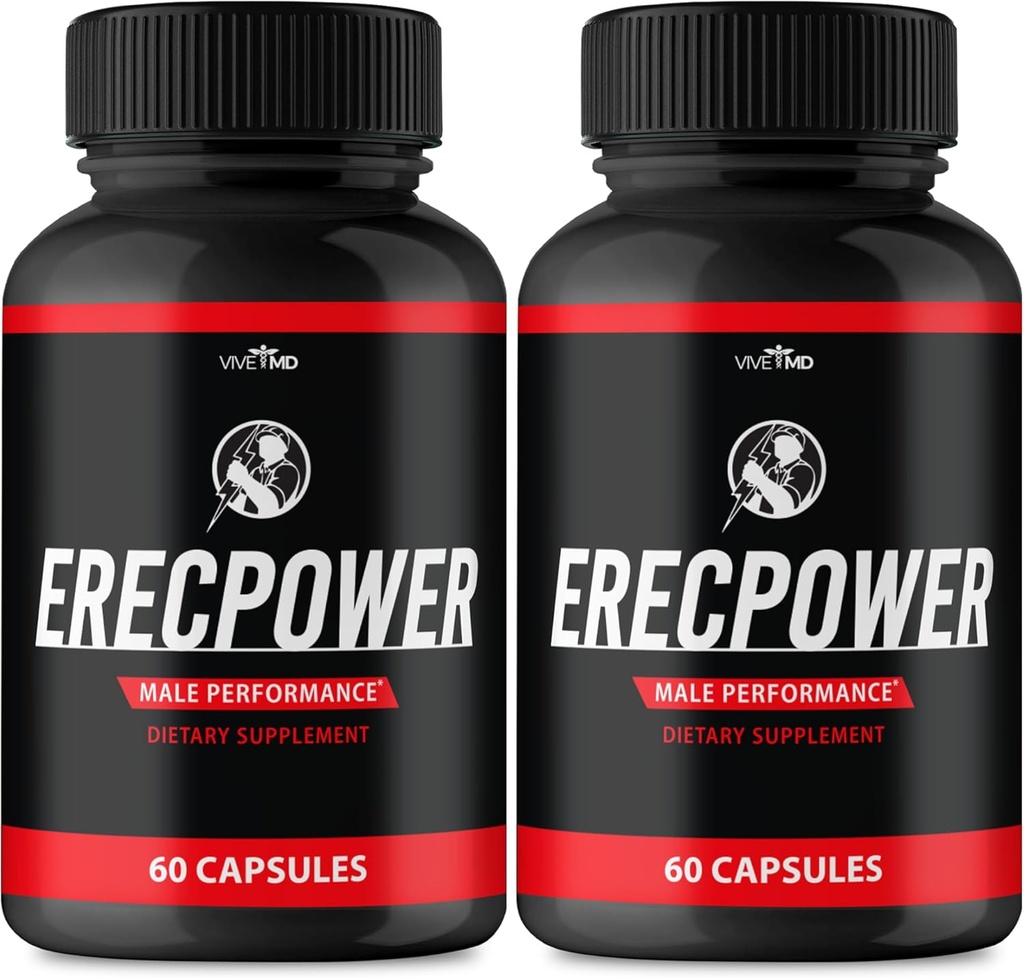 Erecpower miesten kapselit - Erecpower pillerit Advanced Formula - suurin vahvuus, ErecPower miesten täydentää Erec Power 60 kapselia, Erec Power Vitamiini pillereitä arvioita (2 pakkaus)