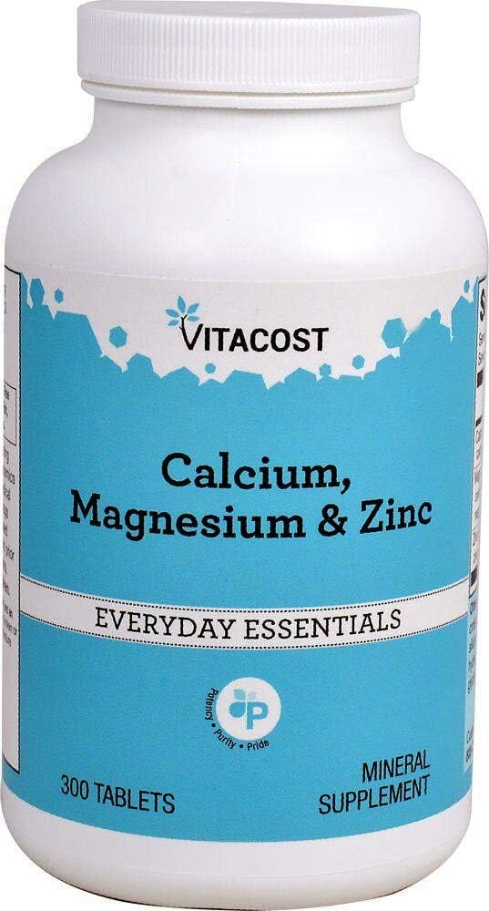 Vitacost Calcium, Magnesium & Zync - 300 Tables