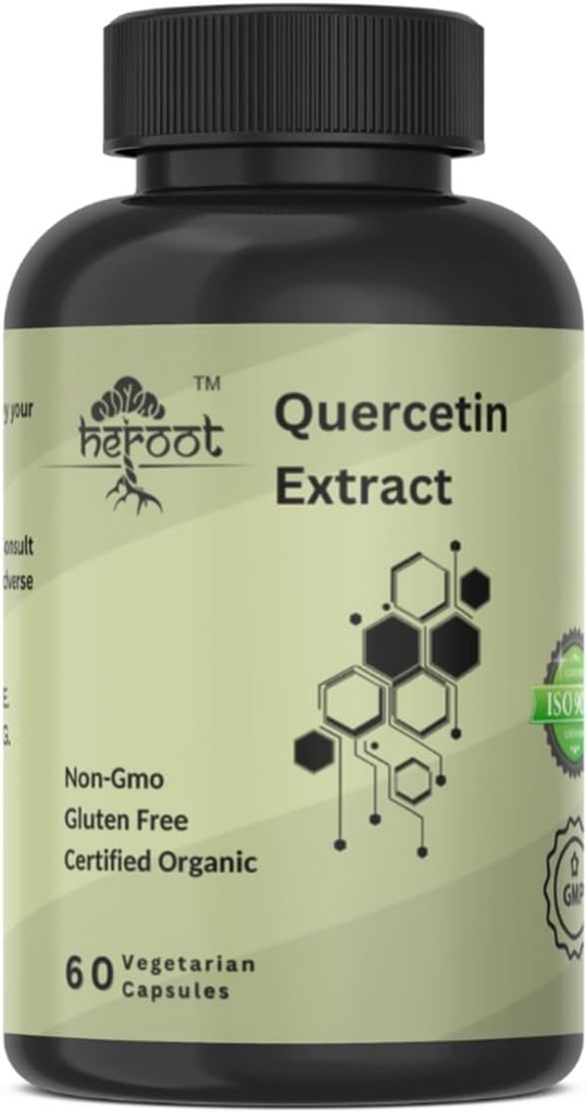 Quercetine Extract Capsules Non-GMO,Gluten-Free, Vegetarisch ondersteunt totale gezondheidssterkte energie (60 capsules)