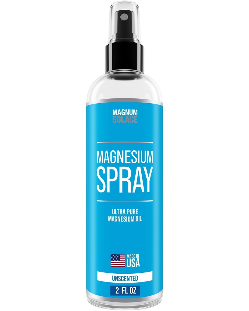 Magnesium Spray - USP Grade Pure Magnesium Oil Spray - Made in USA Since 2008, 2 oz
