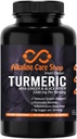 Alkaline Care Turmeric Curcumin תוסף 1500 מ"ג עם אורגני Turmeric, ג'ינג'ר & Black Pepper עבור הטוב ביותר Absorption